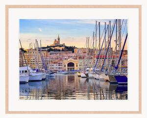Nástenná dekorácia v ráme Old Port Of Marseilles