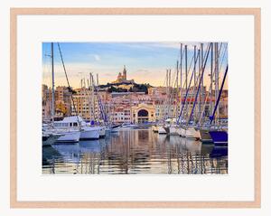 Nástenná dekorácia v ráme Old Port Of Marseilles