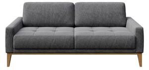 MUZZA POHOVKA DVOJMIESTNA MUSSO TUFTED tmavosivá