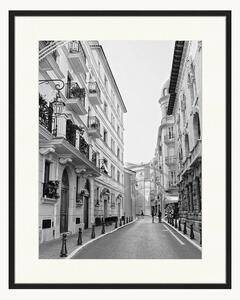 Nástenná dekorácia v ráme Streets And Houses In Monaco