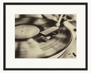 Nástenná dekorácia v ráme Record Player