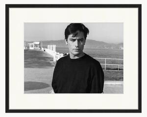 Nástenná dekorácia v ráme Alain Delon In Any Number Can Win