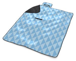 Sablio Plážová deka Modré obrátené pyramídy: 200x140 cm