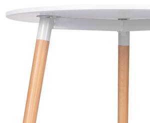 ModernHome Drevený okrúhly stôl - 80 cm