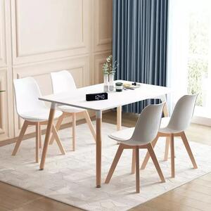 ModernHome Drevený štvorcový stôl do jedálne - 120x60 cm