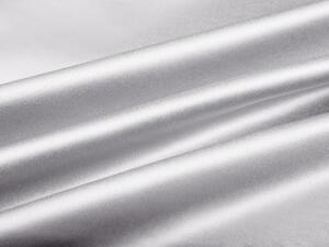 Biante Saténový oválny obrus polyesterový Satén LUX-034 Svetlo strieborný 120x140 cm