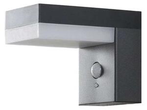 Lindby - Chioma LED Solárne Články Vonkajšie Nástenné Svietidlo w/Sensor Dark Grey Lind