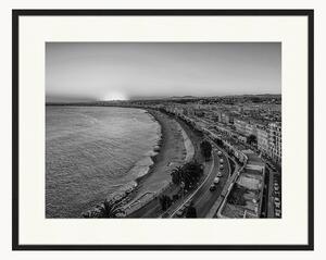 Nástenná dekorácia v ráme City Of Nice At Sunset