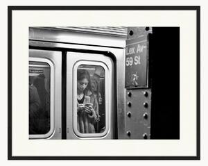 Nástenná dekorácia v ráme NY Subway