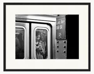 Nástenná dekorácia v ráme NY Subway