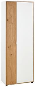 SKRINKA NA DOKUMENTY, divý dub, biela, farby duba, 67/186/35 cm Livetastic - Kancelárske regály, Online Only