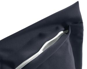 Biante Dekoračná obliečka na vankúš s lemom Rongo RG-066 Tmavo sivá 45 x 45 cm