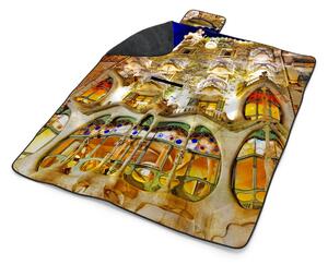 Sablio Plážová deka Barcelona Gaudi Casa Batllo 1: 200x140 cm