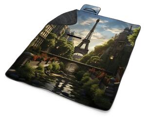 Sablio Plážová deka Paríž Eiffelova veža Art: 200x140 cm