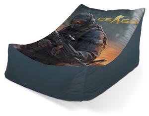 Sablio Sedací vak Lounge CS:GO Vojak 2 - 80 x 95 x 50 cm