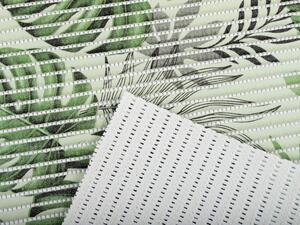 Kúpeľňová penová rohož / predložka PRO-046 Zelené tropické listy - metráž šírka 65 cm
