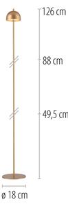 Schöner Wohnen 19245-12 - stlmiteľná LED stojacia lampa BELLIS LED/2,5W/5V IP54 zlatá