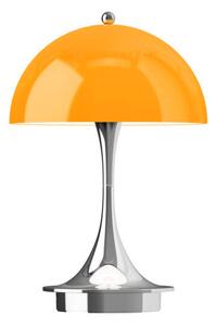Louis Poulsen Prenosná lampa Panthella 160 V3, chrome original opal orange 5744613392