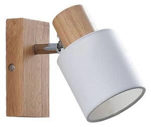 Lindby - Wanessa Nástenné Svietidlo Light Wood/White