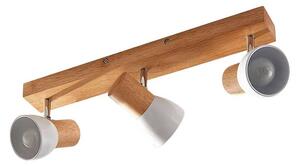 Lindby - Thorin 3 Stropné Lampa Wood/White