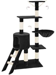 TecTake GmbH mačacie škrabadlo dominik 144 cm - čierna