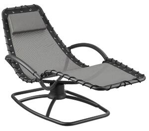Záhradné lehátko Toulon, ergonomické, funkcia hojdania - šedá