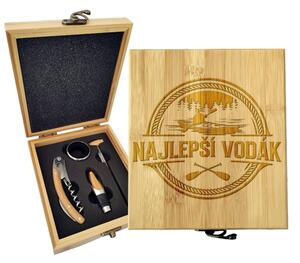 Sablio Darčeková sada na víno Najlepší vodák: 147×168×49 mm