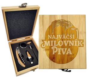 Sablio Darčeková sada na víno Najväčší milovník piva: 147×168×49 mm