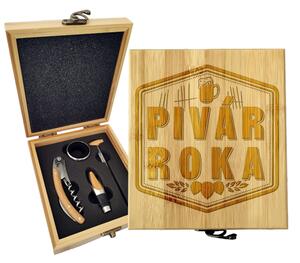 Sablio Darčeková sada na víno Pivár roka: 147×168×49 mm