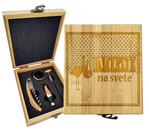 Sablio Darčeková sada na víno Vitaj na svete: 147×168×49 mm