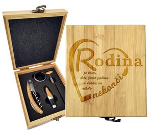 Sablio Darčeková sada na víno Rodina: 147×168×49 mm