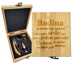 Sablio Darčeková sada na víno Rodina 5: 147×168×49 mm