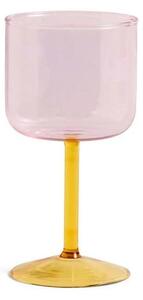 HAY - Tint Wine Glass Set of 2 Pink/Yellow