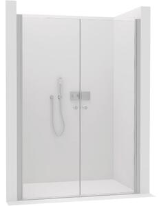 CERANO - 2-krídlové sprchové dvere Antelo L/P - 6 mm - chróm, číre sklo - 76x190 cm
