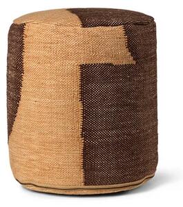 Ferm LIVING - Forene Cylinder Taburetka Tan/Chocolate