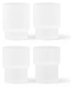 Ferm LIVING - Ripple Glasses Set of 4 Frosted