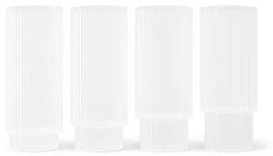 Ferm LIVING - Ripple Long Drink Glasses Set of 4 Frosted