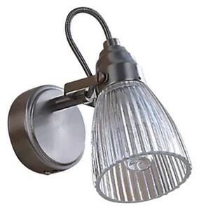 Lindby - Kara Nástenné Svietidlo IP44 Nickel/Clear