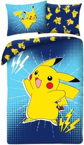 Posteľné obliečky z mikrovlákna Pokémon Pikachu - 70x90 cm + 140x200 cm