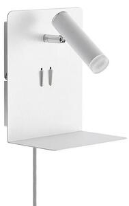 Lucande - Zavi LED Nástenné Svietidlo USB White