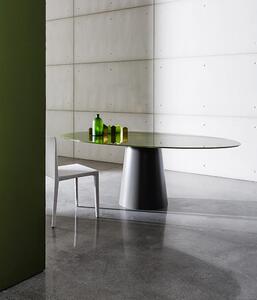 TOTEM shaped stôl - Lakované farebné sklo , 62x62cm