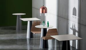 TOTEM bar stôl square - 70x70x110cm , Lakované farebné sklo
