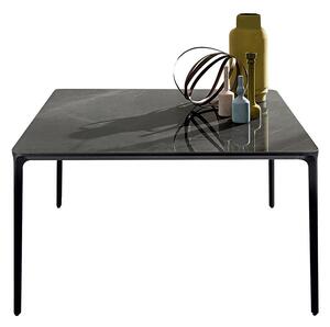 SLIM square stôl - 90x90cm , Lakované farebné sklo