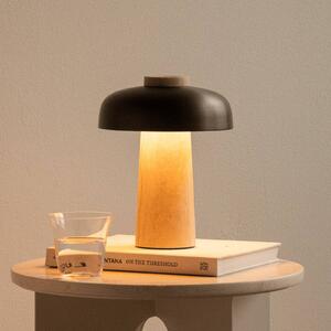 Stolová lampa Audo, piesok/bronz, kameň, 24,5 cm