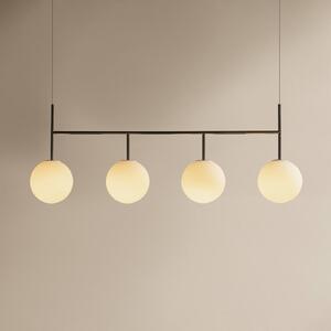 Audo, TR Bulb Frame, závesné svietidlo, 4-pl. svetlá, oceľovo sivá/biela