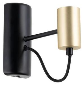 Lindby - Prospa Nástenné Svietidlo Black/Brass