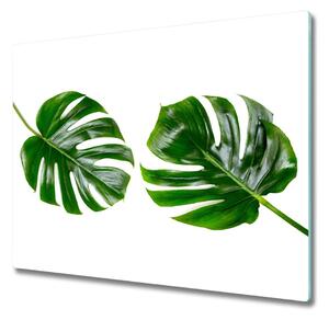 Sklenená doska na krájanie Tropické listy 60x52 cm