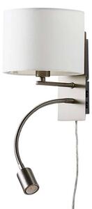 Lindby - Florens Nástenné Svietidlo White/Nickel