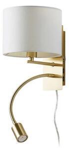 Lindby - Florens Nástenné Svietidlo White/Brass