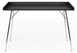 Čierny písací stôl Woodman Rayburn, 115 x 52 cm